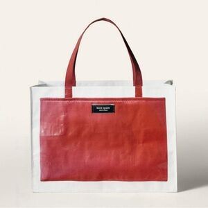 ♠️🎯Kate Spade x Target Red and White Tote Bag